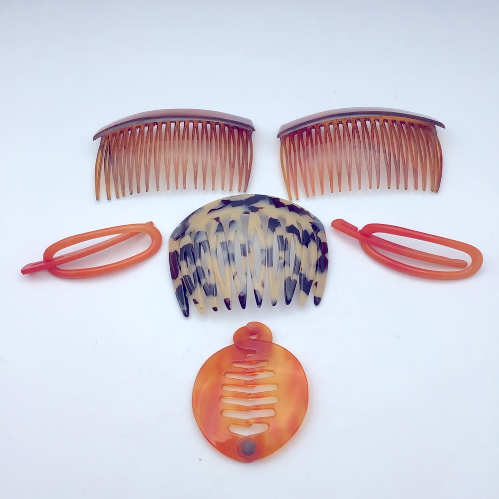 Vintage Hair Accessories  Hair Combs Etc…Made in France and Denmark